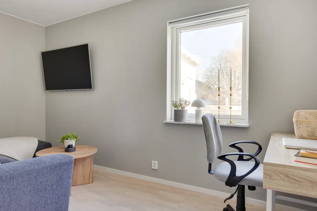 Séjour - Modern Villa with Generous Light in Vallby
