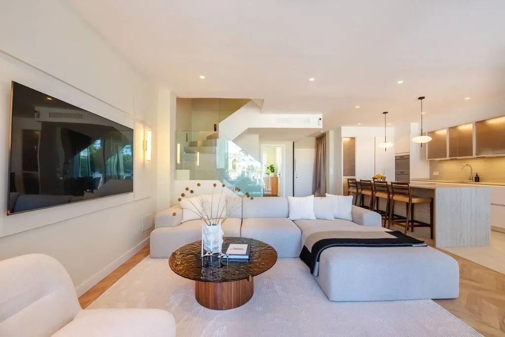 Séjour - Luxury Semidetached House with Pool in Marbella