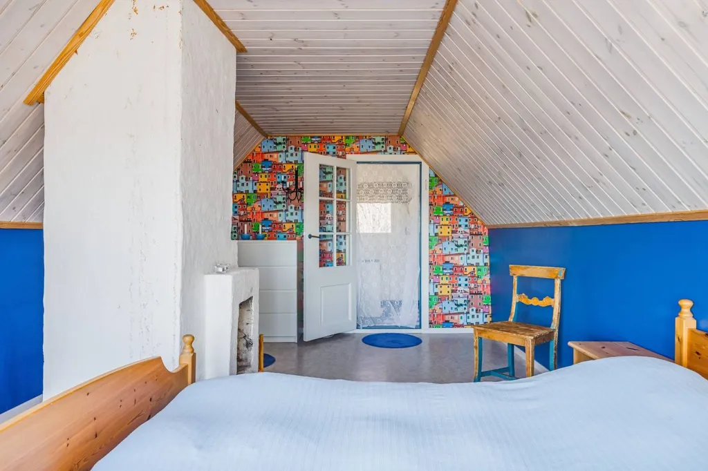 Bedrooms - Cottage with Private Beachfront near Gävle