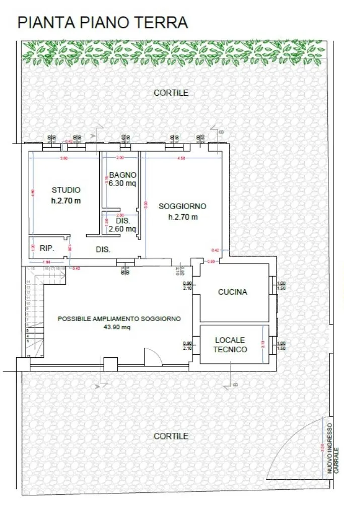 Plan - Renovated Villa with Solar Panels in Vailate