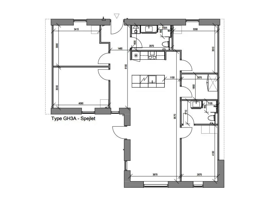 Plan - Rowhouse with Terrace in Kolding