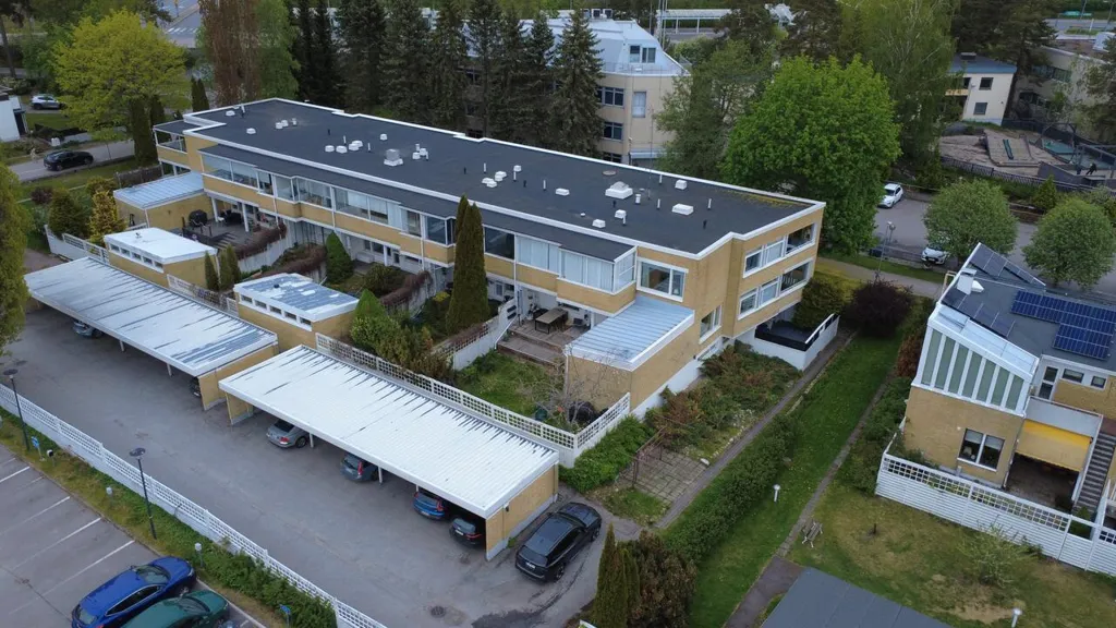 Aerial - Two-Storey Apartment with Balcony in Westend