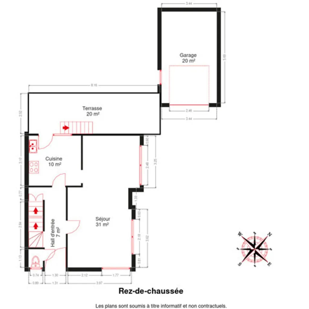 Planimetria - House with Terrace in Herstal