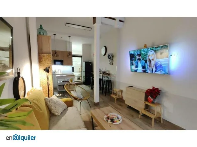 Soggiorno - Fully Furnished Flat in Lavapiés, Madrid
