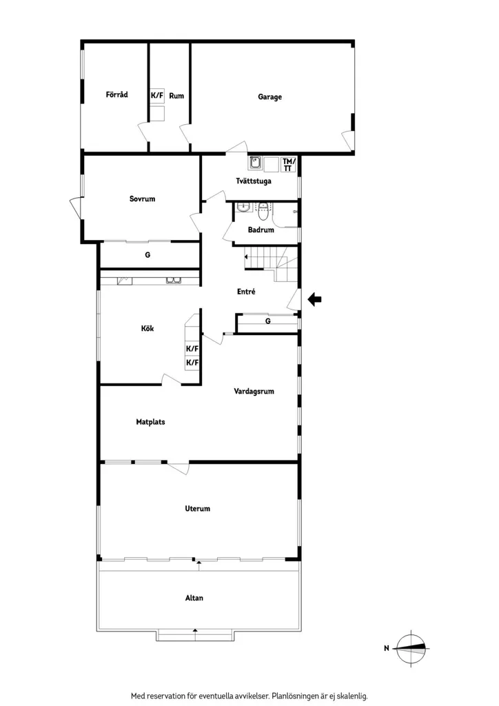Plan - Renovated Villa with Garden in Össjö