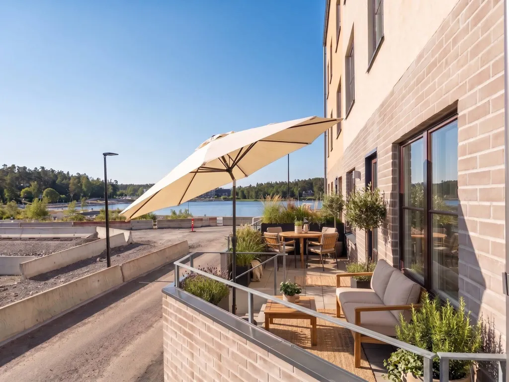 Balcon - Modern Apartment with Lakeside Terrace in Sollentuna