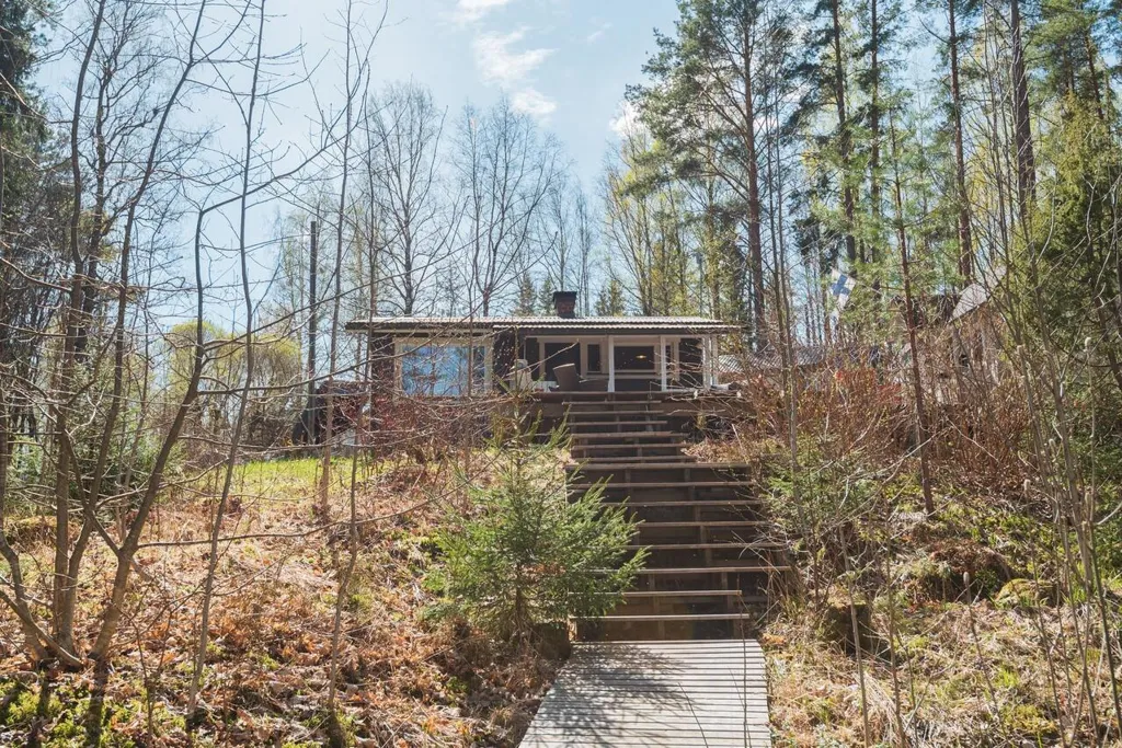Extérieur - Cottage with Sauna and Lake View in Teisko
