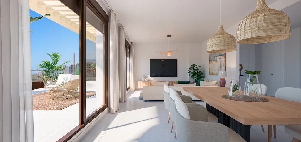 Salle à manger - Modern Apartment with Pool in Estepona