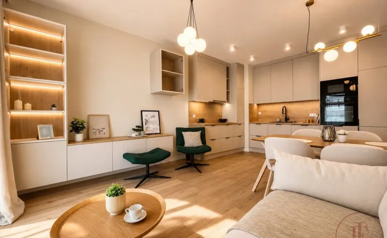Apartment with Garden View in Łódź Centre
