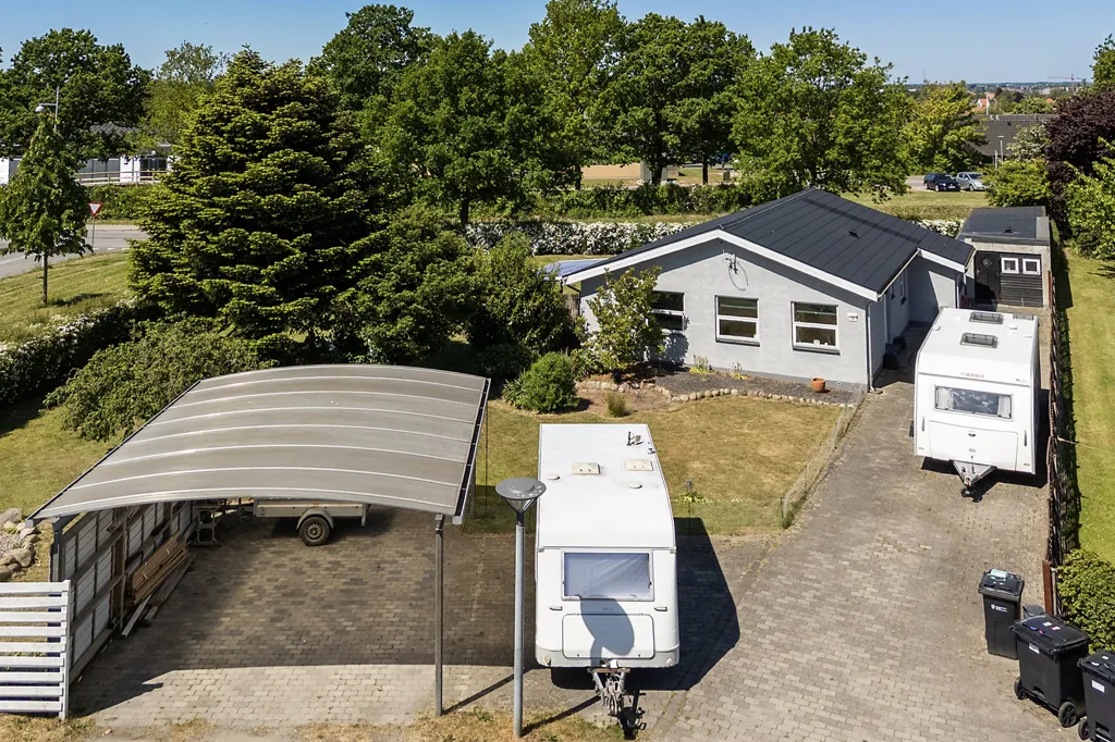 Vue aérienne - Single-Storey Villa with Terraces in Middelfart