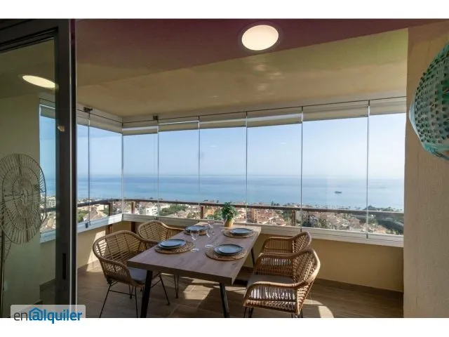 Balcon - Studio with Sea View in Elviria, Marbella
