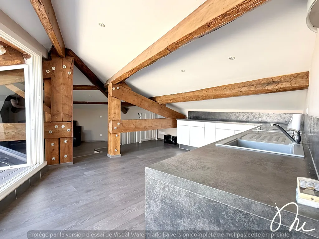 Cucina - Village House with Terraces in Junas