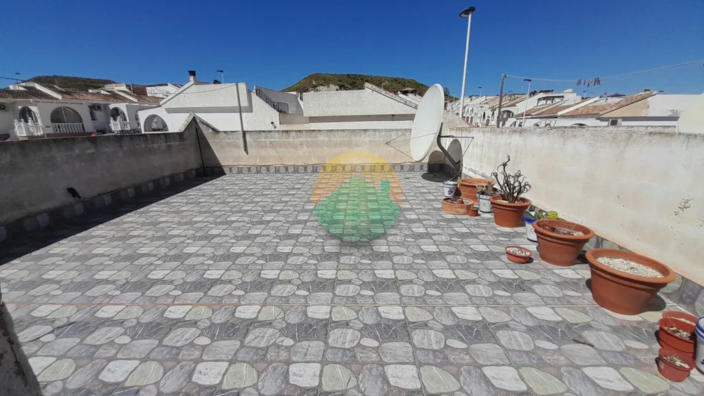 Terrass - Corner Plot Villa with Solarium in Camposol