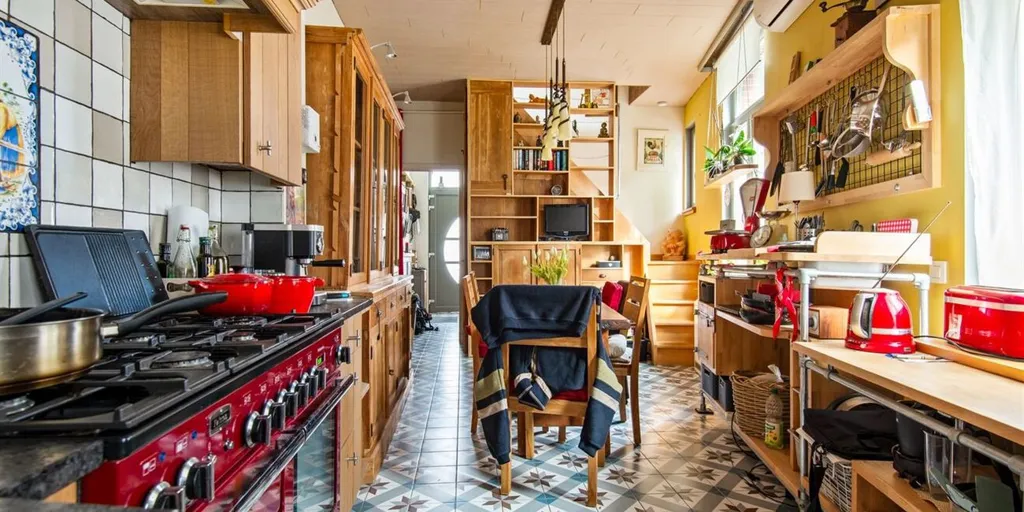 Kitchen - Renovated Semi-Open House with Terrace in Lier