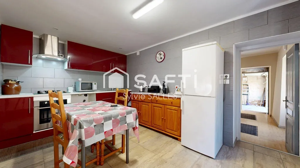 Köök - House with Four Bedrooms in Belvès