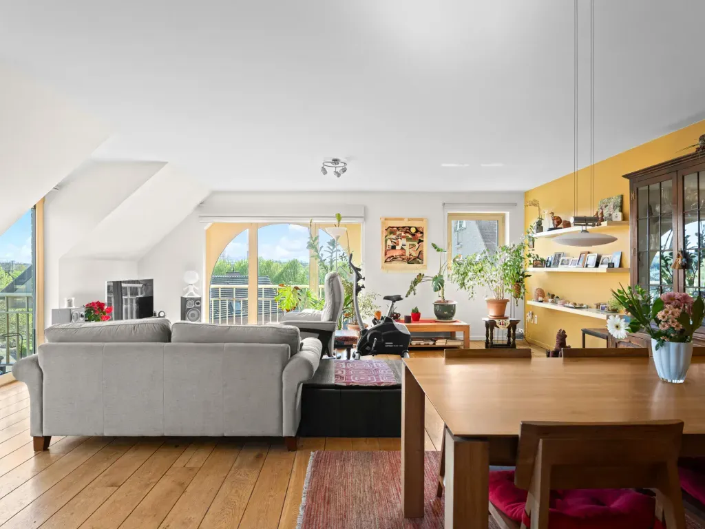 Living Room - Duplex Apartment with Terrace in Bruges
