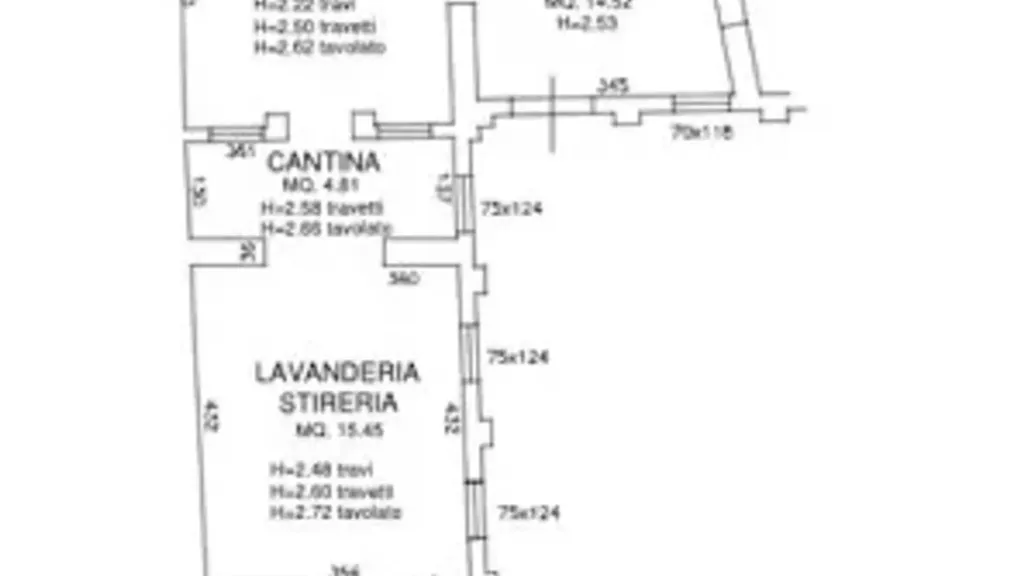 Floor Plan - 3-Room Apartment with Terrace in Bagnacavallo