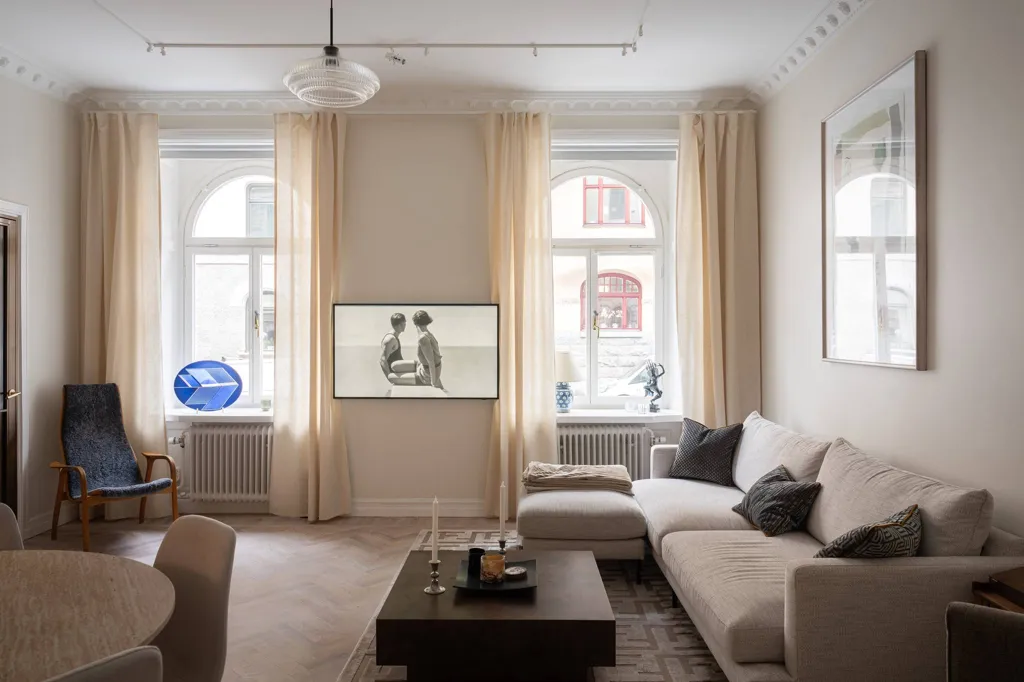 Soggiorno - Renovated Two-Bedroom in Östermalm