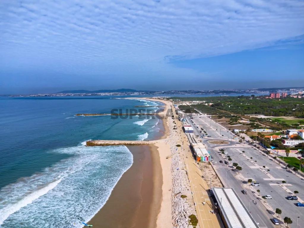 Vue aérienne - Penthouse with Rooftop Pool in Costa de Caparica