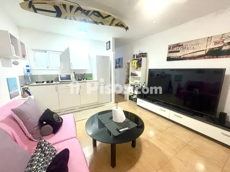 Séjour - Duplex with Sea View and Garden in Güímar