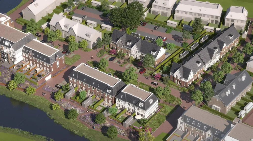 Õhuvaade - Twin-Storey House with Park View in Maassluis