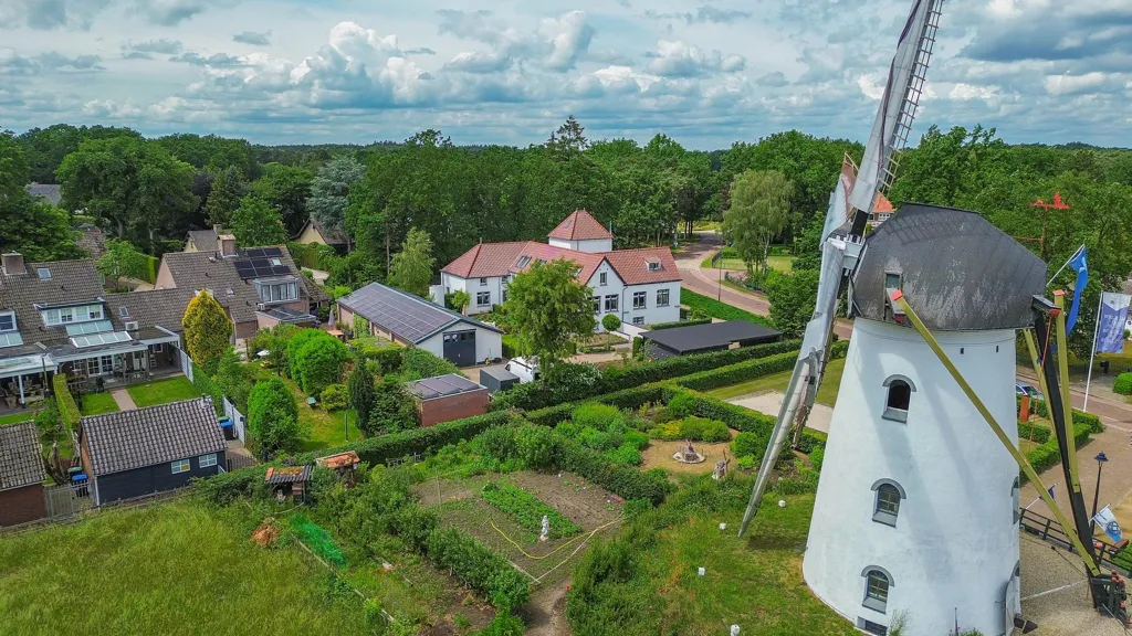 Aerial - Renovated Former Dairy with Natura 2000 Proximity