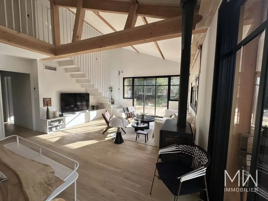 Living Room - Luxury Villa with Pool in Lège-Cap-Ferret