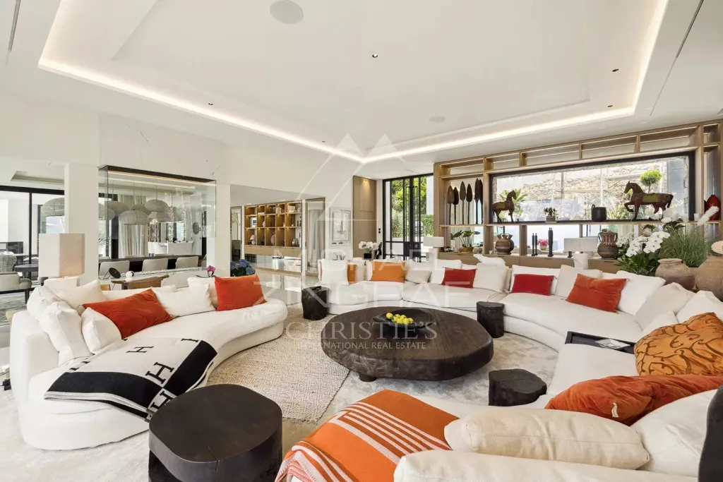 Séjour - Villa de luxe avec vue mer à Cannes