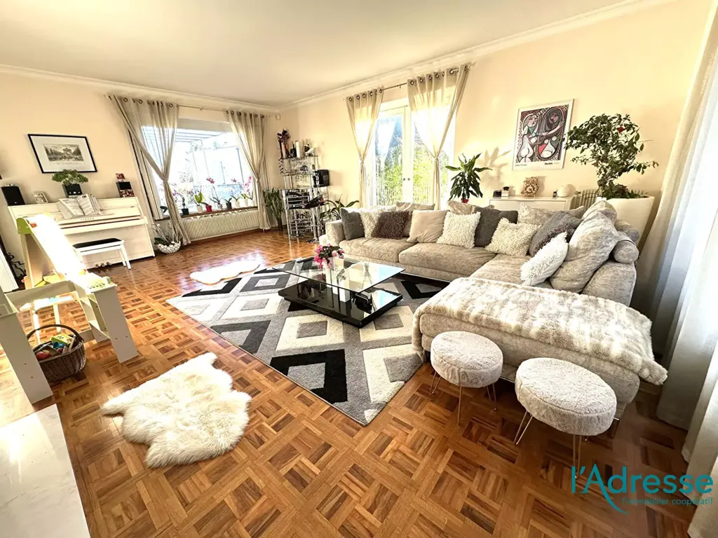 Living Room - Bourgeois House with Forest View in Guebwiller