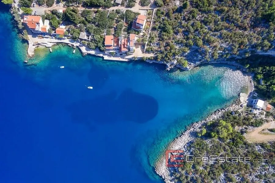 Vue aérienne - Stone House First Row to Sea in Hvar