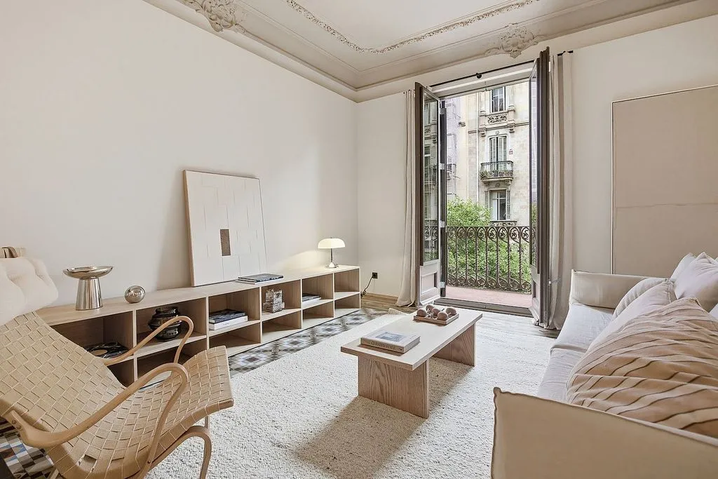 Séjour - Refurbished Flat in Modernist Building, Barcelona