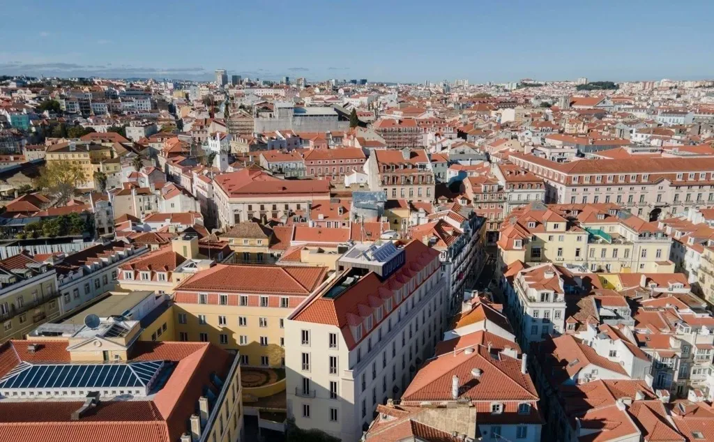 Vue aérienne - Duplex Apartment with Terrace in Lisbon's Historic Centre