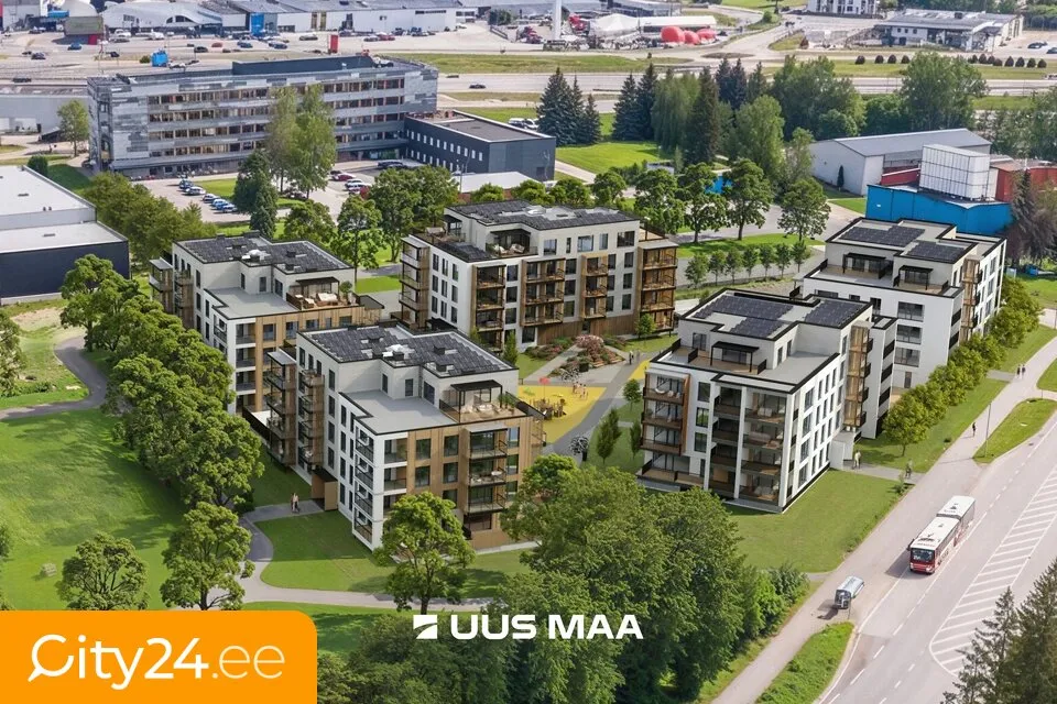 Õhuvaade - Apartment with Balcony in Lõunapargi, Tartu