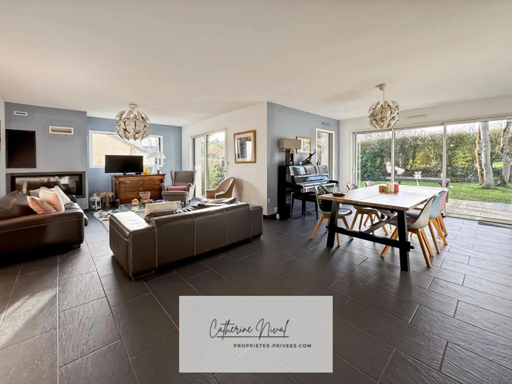 Séjour - Maison Contemporaine avec Jardin à Pornichet
