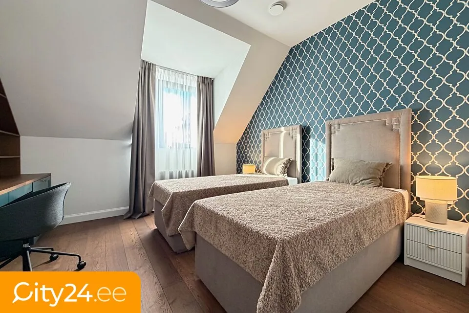 Chambres - Luxury 4-Bedroom Apartment with Balcony in Riga Centre