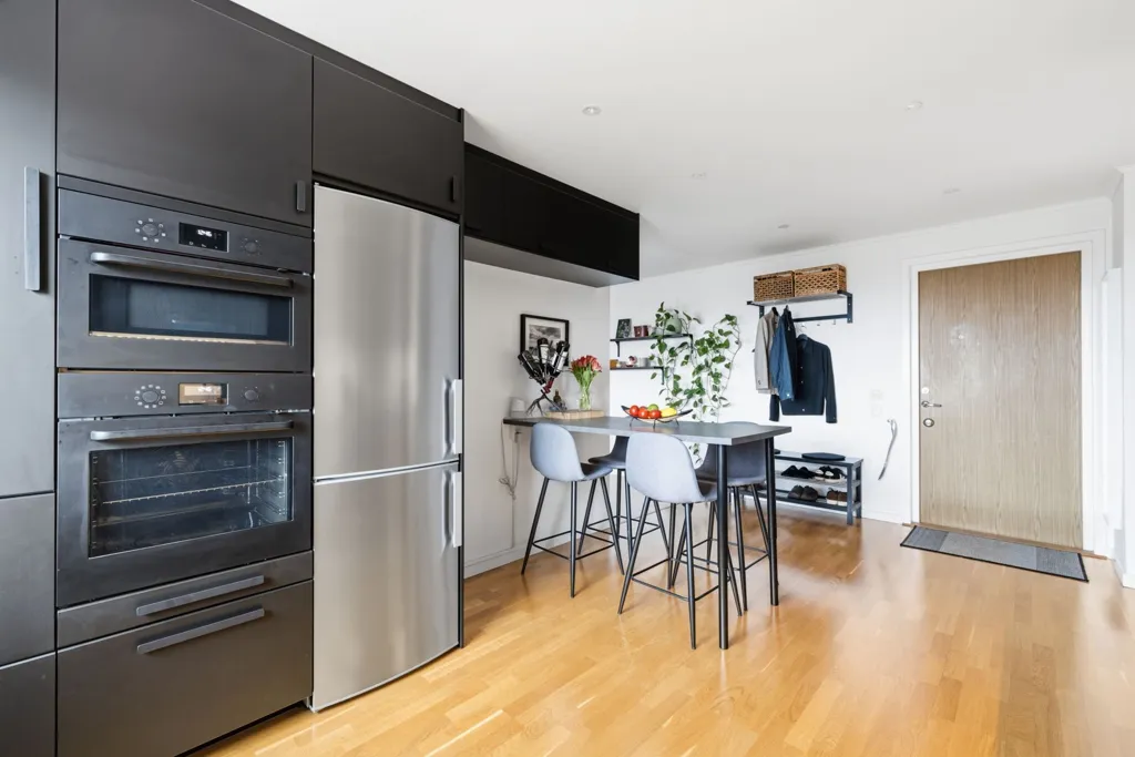 Köök - Apartment with Panoramic Views in Jönköping