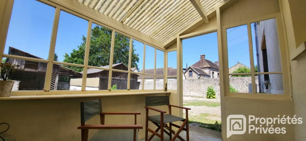 Terrace - Village House with Workshop in Perche