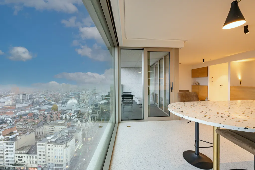 Cuisine - Open Loft avec Vue Panoramique sur Antwerpen