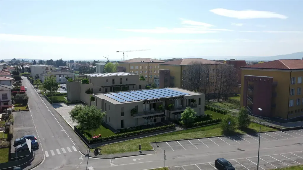 Õhuvaade - Attico with 80m² Terrace in Thiene