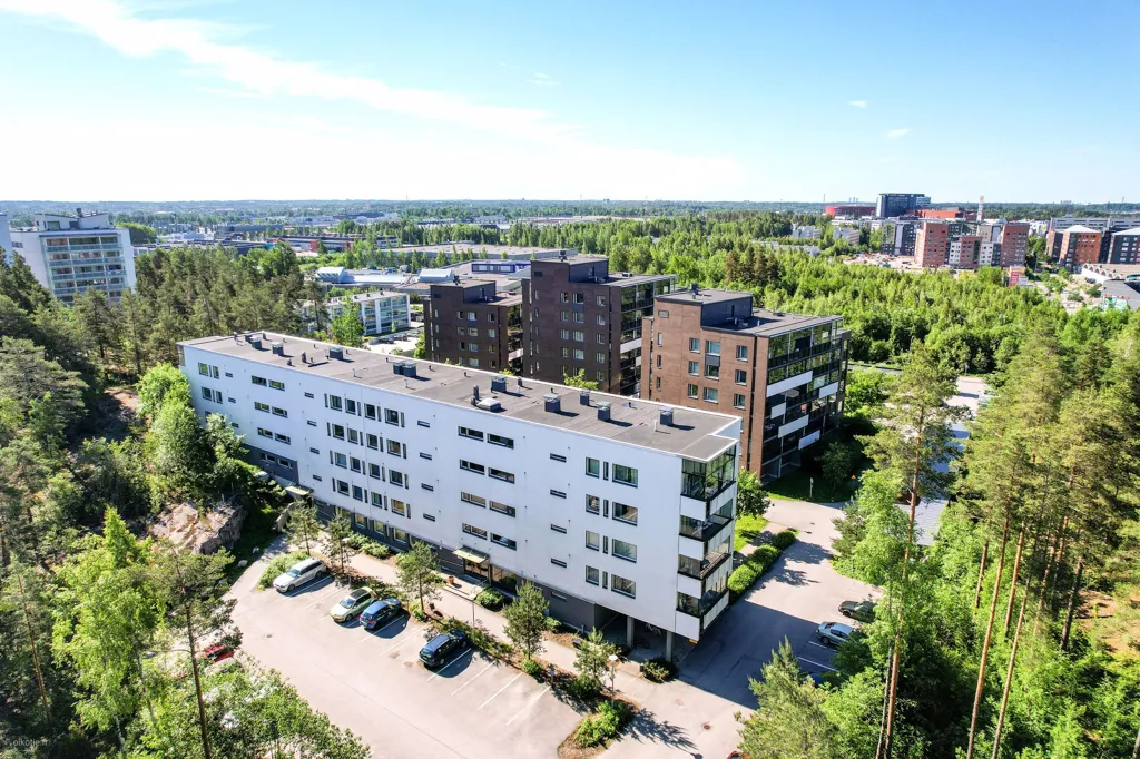 Vue aérienne - Spacious Apartment with Balcony in Veromies, Vantaa