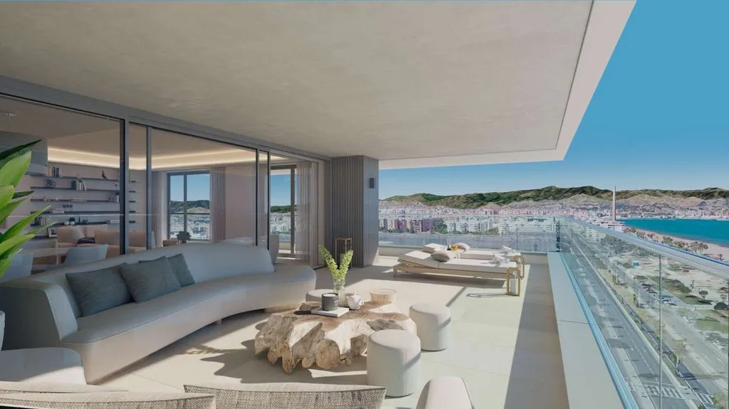 Séjour - Luxury Beachfront Flat with Gym in Málaga