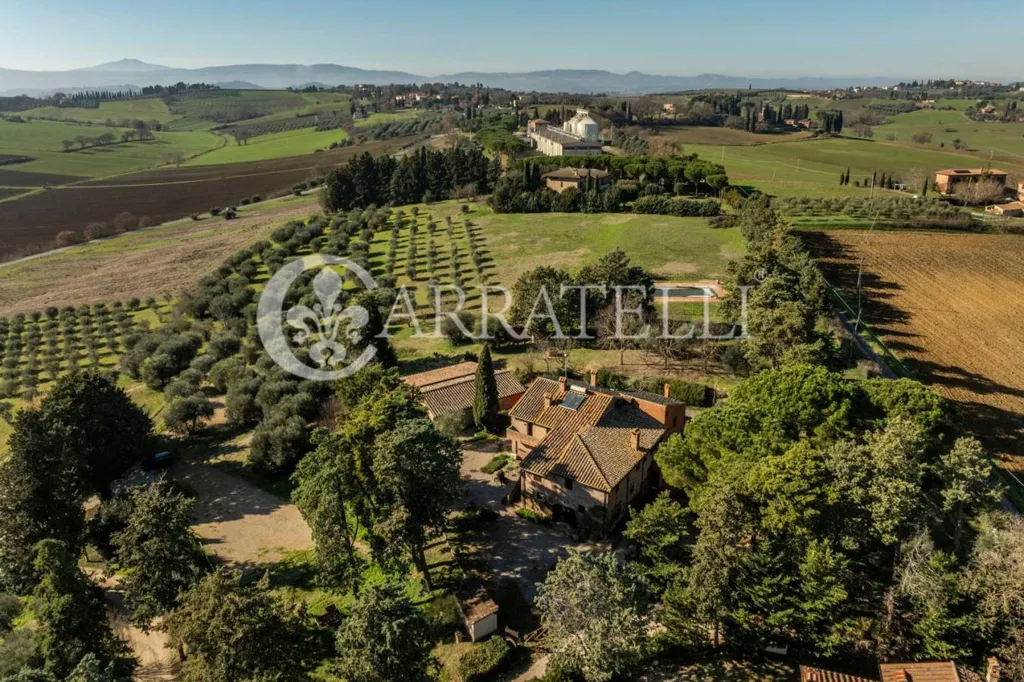 Õhuvaade - Rustic Casale with Pool in Castiglione del Lago