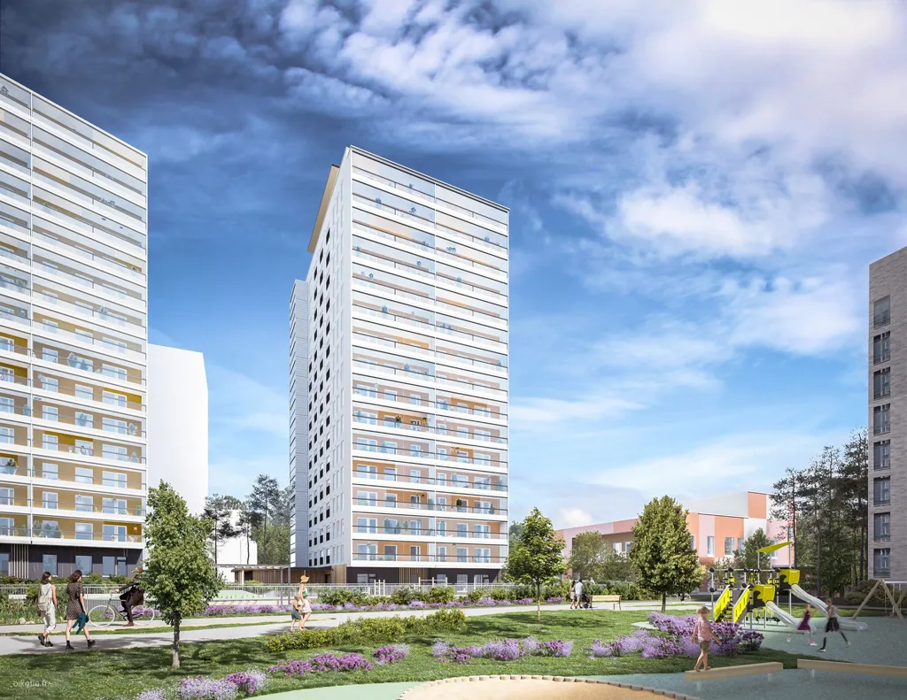 Välivaade - Modern Studio with Balcony in Finnoo, Espoo