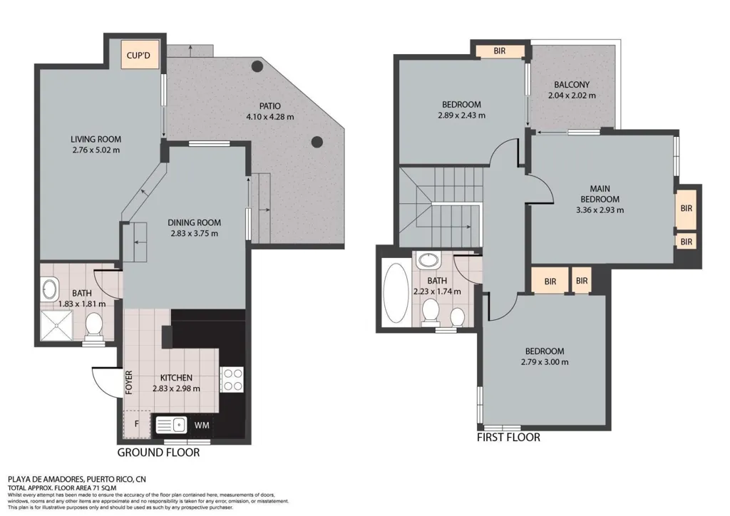 Plan - Duplex with Pool and Terrace in Monte Solana