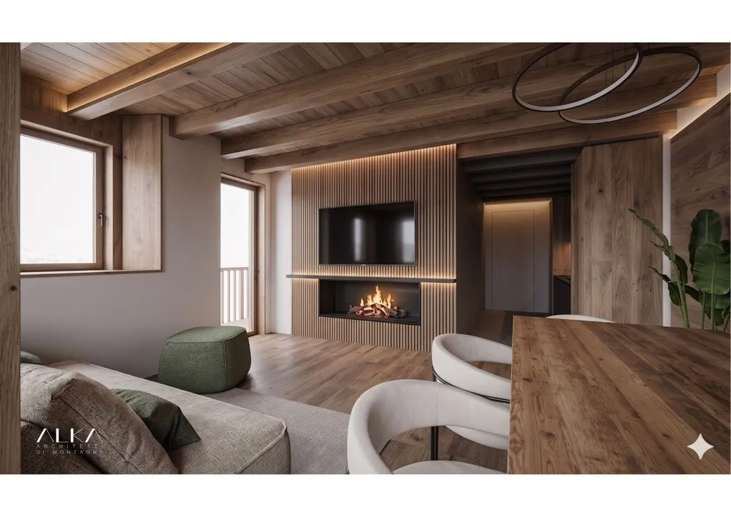 Soggiorno - Luxury Apartment with Panoramic View in Sappada