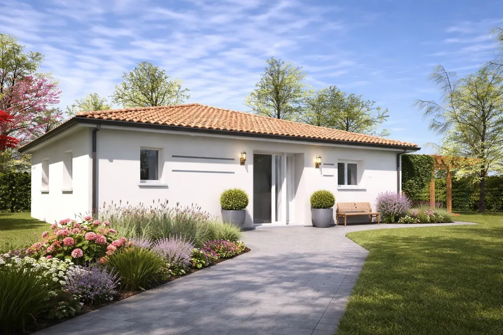 New Build House with 703m² Plot in Lanton