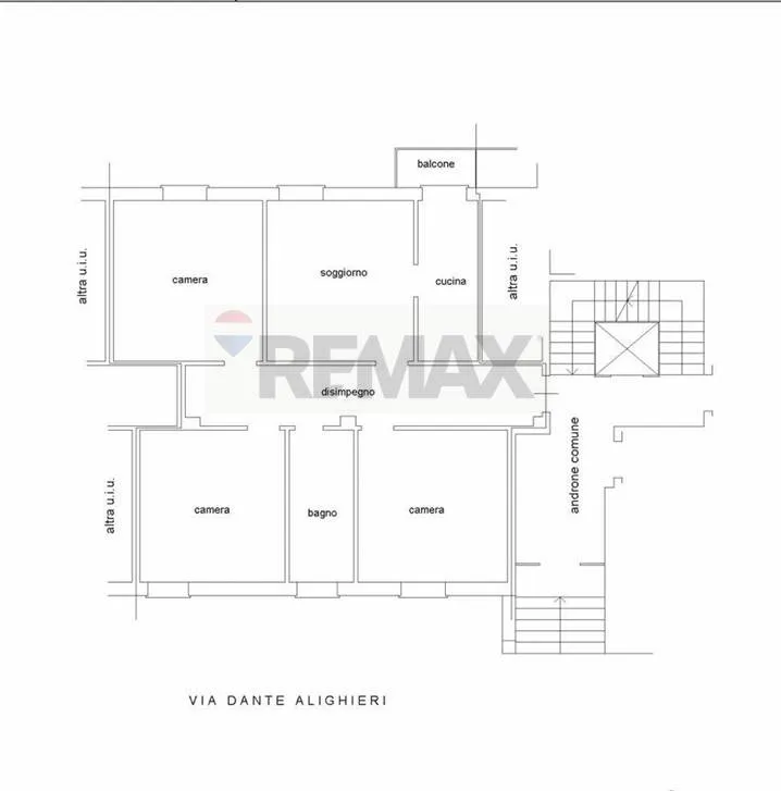 Plan - Ground Floor Flat with Balcony in Granarolo Dell'Emilia