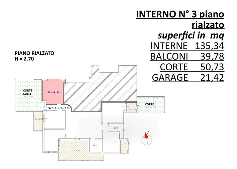 Floor Plan - Panoramic Apartments with Garden in Scalea