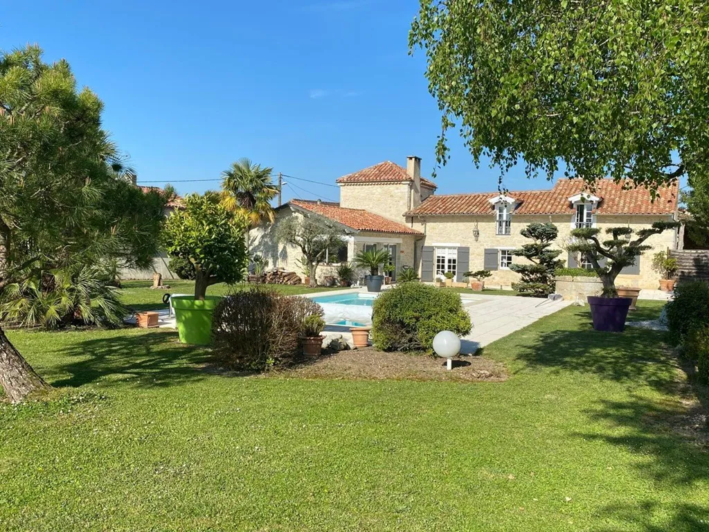 Jardin - Villa en pierre avec piscine et vues panoramiques près de Condom