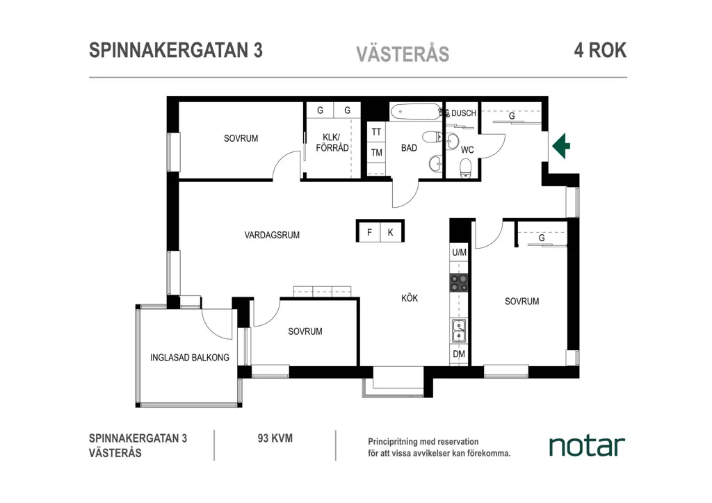 Plan - Apartment with Balcony in Öster Mälarstrand